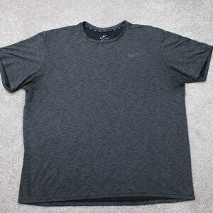 Nike Shirt Mens 2XL XXL Gray Breathe Tee Dri-Fit Short Sleeve Athletic Pullover